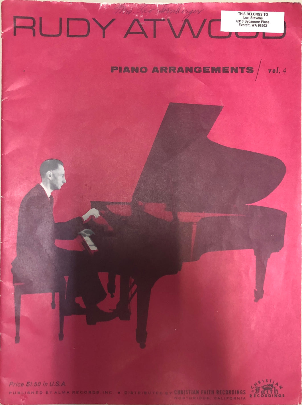 Rudy Atwood Piano Arrangements Vol. 4