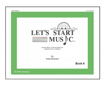 Load image into Gallery viewer, Let&#39;s Start Music Book 6
